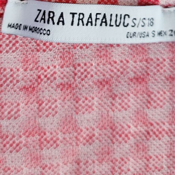 EC ZARA TRAFLUC RED & WHITE CHECKERED ROMPER SZ. S - Picture 3 of 4